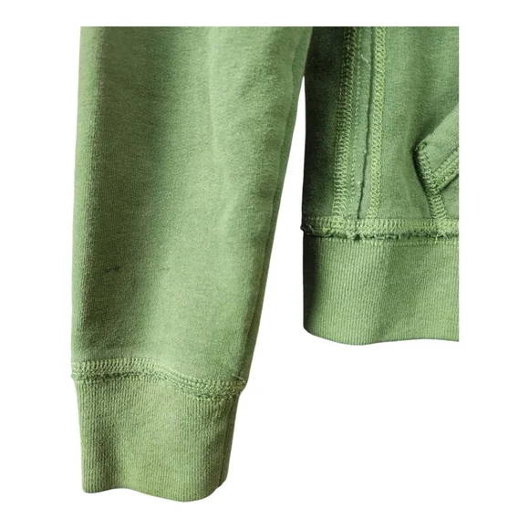 Y2K Hollister Full Zip Hoodie Sweater Medium Green Del Mar California Varsity - Picture 5 of 8